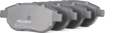 Produktbild von RIDEX 402B0057 Bremsbeläge Satz Vorne passend für PEUGEOT 206 Schrägheck (2A/C) 207 (WA, WC) 207 CC (WD) 307 CC (3B) für CITROËN C3 I Schrägheck