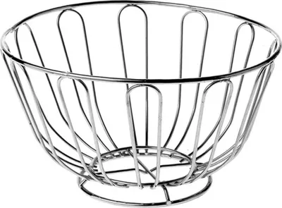 Produktbild von Famanu Obstkorb Rund - Chrom - 24 cm