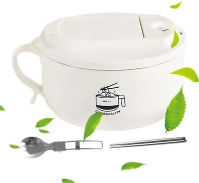 Produktbild von Heißluftableitung für Nudeln in der Mikrowelle, Ramen-Schalen mit Deckel und Griff, spülmaschinenfest