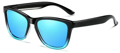 Obrázek produktu pro Techsuit - Sunglasses Polarized 0717 pánské polarizační sluneční brýle s UV ochranou - černo-modrý gradient