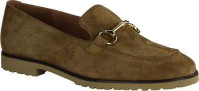 Produktbild von Paul Green 1027-064 Damenschuhe, Leder, Braun, elegante Slipper - Damenschuhe Slipper / Trotteur, Braun, leder (royal suede), absatzh&oumlhe: 10 mm