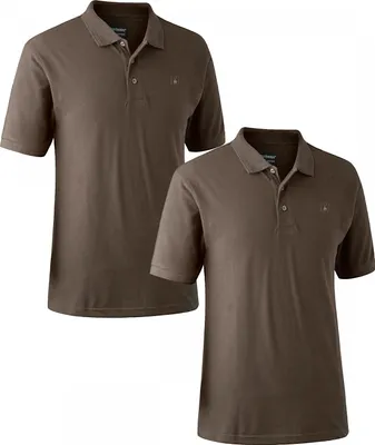 Produktbild von Deerhunter Strykari 2er-Pack Polo-Shirts Herren (Adventure Green) Größe L