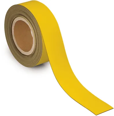 Produktbild von MAUL Kennzeichnungsband Metall 1 Stück 42 g/cm ² magnetisch kunststoffbeschichtet beschriftbar 10 m x 5 cm x 1 mm gelb