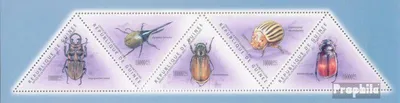 Produktbild von Briefmarken Guinea 2011 Mi 8554-8558 Kleinbogen (kompl. Ausgabe) postfrisch Käfer(Aegognathus soulai, Melolonthinae)