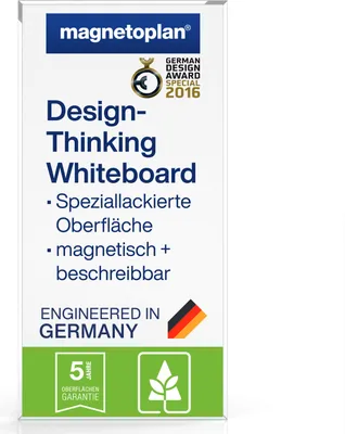 Produktbild von Magnetoplan Design-Thinking Wall Whiteboard - 90x178cm - lackierter Oberfläche - Weiß