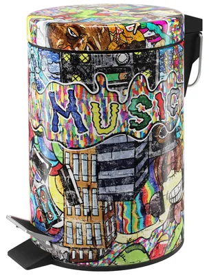 Produktbild von Sanilo Kosmetikeimer 3L mit Absenkautomatik Graffiti