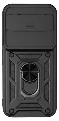 Immagine prodotto di Custodia protettiva per Google Pixel 11 / 11 Pro, resistente agli urti, con anello e protezione per la fotocamera, colore nero