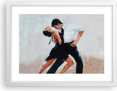 Produktbild von Gerahmtes Poster - Weißer Rahmen - tanzen sie - 40x30 cm - Wand Bild - Wanddeko - Wandbilder - Kunstposter - Wandposter - Bilderrahmen - Bilder - Kunstdruck - Wandbild - P2WAA40x30-3771