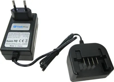 Produktbild von Trade-Shop 14,4V Li-Ion Akku Ladegerät für Black & Decker LDX120C LDX120SB