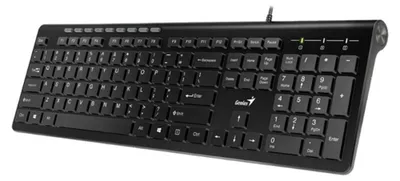 Produktbild von Genius Tastatur SlimStar 230, kabelgebunden, USB, US-Layout, schwarz