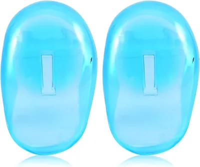 Imagen del producto de Protectores para los oídos de plástico, 2 unidades, impermeables, para usar en la ducha y al teñir el cabello
