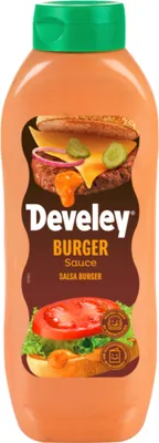 Obrázek produktu pro Develey Hamburger Sauce veganská omáčka v láhvi na hlavu 875ml
