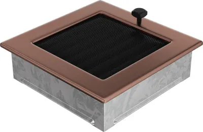 Obrázok produktu pre Vetracia pokrývka 17x17 galvanická meď s žalúziami