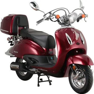Produktbild von Motorroller Retro Firenze 125 ccm 85 km/h EURO 5+ weinrot inkl. Topcase