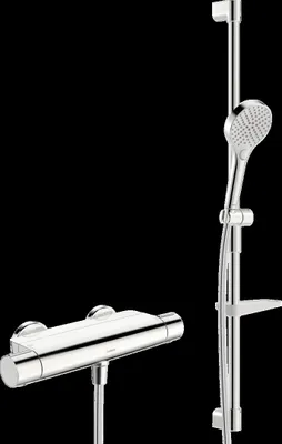 Immagine prodotto di HANSA HANSAOPTIMA Mitigeur de douche, thermostatique, avec garniture de barre de douche, chromé, 48130331, 48130331