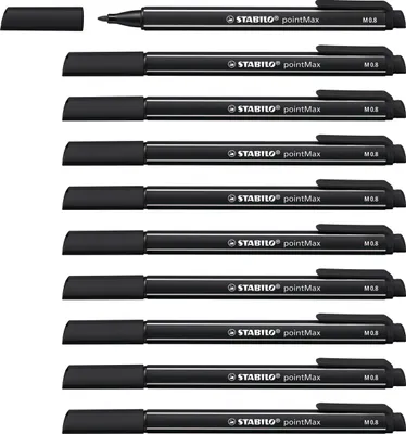 Produktbild von Filzschreiber - STABILO pointMax - 10er Pack - schwarz