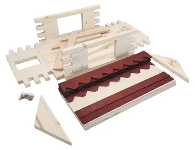 Immagine prodotto di Kit per la costruzione di una casetta per uccelli (grande), tegole rosse