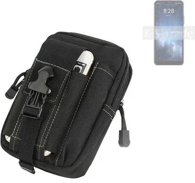 Produktbild von K-S-Trade Gürtel Tasche kompatibel mit Sharp Rouvo V Gürteltasche Holster Schutz Hülle Handy Hülle Smartphone outdoor Handy-Hülle schwarz
