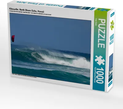 Produktbild von Calvendo Kitesurfer, North Shore Oahu, Hawaii 1000 Teile Puzzle quer 640x480mm, Bade Uwe; 7301576