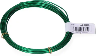 Produktbild von Pack 1 Einheiten Aluminiumdrahtrolle 1,5 mm 5 m Grün