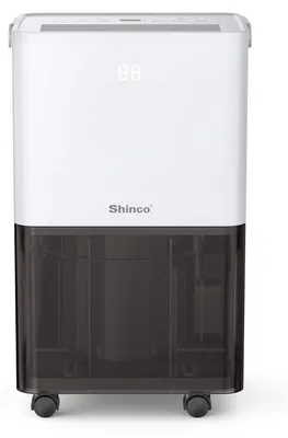 Immagine prodotto di Deumidificatore deumidificatore - 10 litri al giorno - Silenzioso - Fino a 15 m² - Timer 24 ore - Serbatoio trasparente