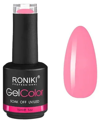 Image de Vernis à ongles gel RONIKI Carnation Pink 05 (15 ml) - Vernis gel UV/LED sans HEMA pour une manucure longue durée