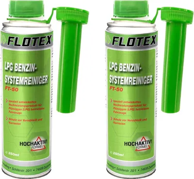 Produktbild von Flotex LPG Benzinsystemreiniger 2x250ml Additiv Motor System Reiniger Benzin
