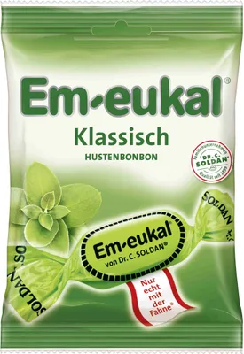 Produktbild von Em eukal Klassisch Hustenbonbons gluten und laktosefrei 75g