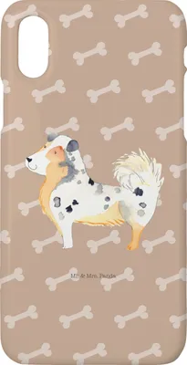 Produktbild von Mr. & Mrs. Panda Iphone 10 Handyhülle Hund Australien Shepherd - Hundeglück - Geschenk, Handy, Spruch, Sprüche, Hülle, X, Familienhund, Cover