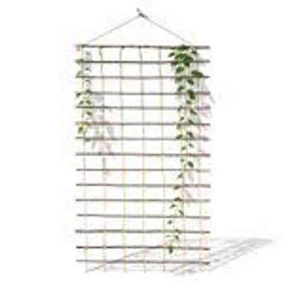 Produktbild von Floranica Rankhilfe 150 x 100cm Rankgitter Ranknetz aus Ökologische Weide für den Garten Balkon und Terrasse