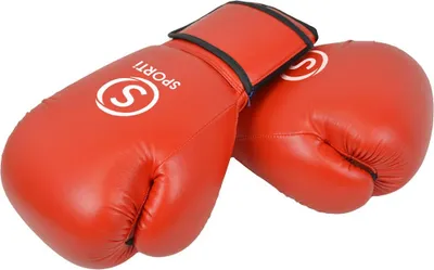 Produktbild von Sporti France 6oz Leder Künstliche Boxhandschuhe Orange  Orange One Size