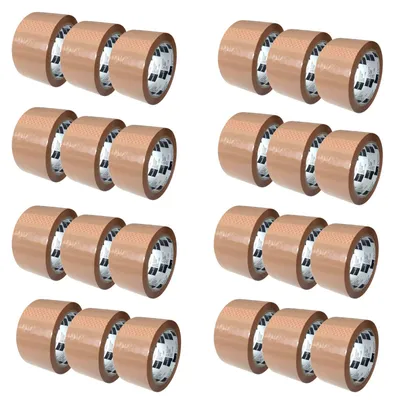 Produktbild von 24 Rollen EXPERTIZ Packband , Klebeband LEISE braun 50 mm x 66 m