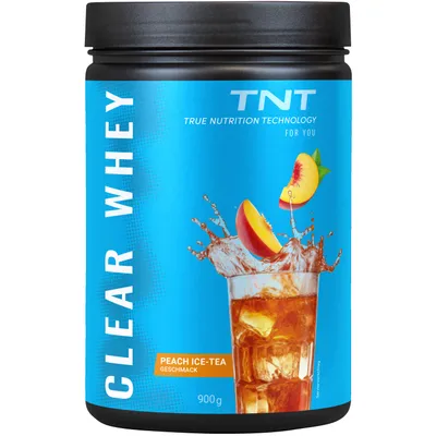 Produktbild von TNT Clear Whey Isolate (900g) - Protein Shake lecker(er) wie ein Eistee - Peach Ice Tea