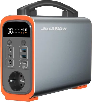 Produktbild von JustNow GT200 mobile Powerstation 240W / 240Wh LiFePo4 Batterie Generator Stromspeicher mit AC/DC/USB/PD 60W