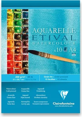 Obrázok produktu pre Clairefontaine 96301C, Umelecký papier, 200 g/m², 10 listy