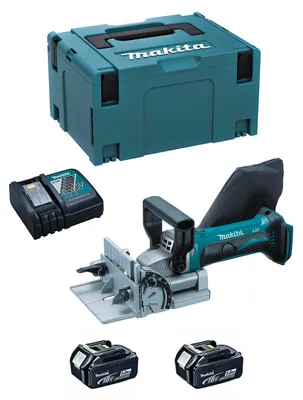 Imagen del producto de Engalletadora MAKITA DPJ180RTJ (2 x 5,0 Ah + DC18RC + MAKPAC 3)