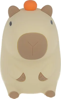 Image de Forever Light veilleuse, veilleuse en silicone à intensité variable, lumière capybara, veilleuse rechargeable par USB, minuterie tactile, aide à l'endormissement