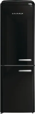 Produktbild von Gorenje ONRK619DBK-L Kühl-Gefrier-Kombination Schwarz Links