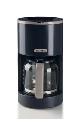 Image de Machine à café à filtre Ariete 12 tasses modèle 1394 gris avec filtre lavable