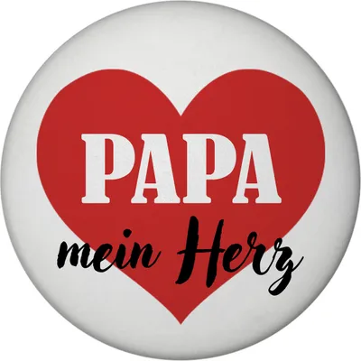 Produktbild von Papa mein Herz Magnet rund