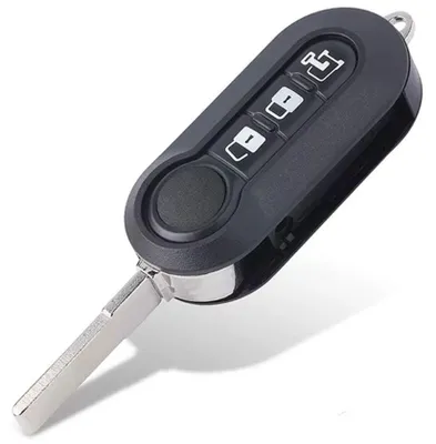 Immagine prodotto di Custodia per chiave auto Techstar con 3 pulsanti, compatibile con veicoli commerciali Fiat, Fiat Ducato, Fiat 500, Citroen Jumper, Peugeot Boxer, Dodge Ram, lama SIP22