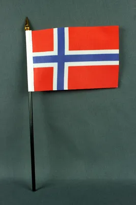 Produktbild von Flagge am Stab Norwegen 10x15 cm Handflagge Stockflagge Fähnchen
