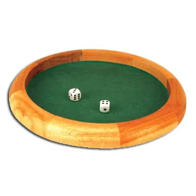 Obrázok produktu pre Drevený pokerový svah s kockami dlhými 29 cm