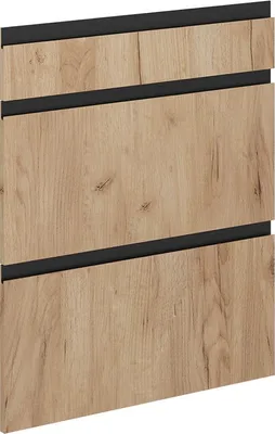 Zdjęcie produktu dla Front kuchenny Vicco R-Line Złoty dąb energetyczny 59.6 x 70.4 cm front meblowy do szafki dolnej z szufladami, Model 39519