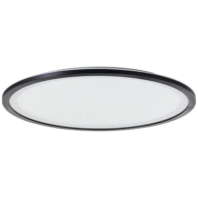 Produktbild von BRILLIANT schwarzes LED Aufbaupaneel MOSAKO | Deckenleuchte mit Fernbedienung + Glitzereffekt | Ø 50 cm| 38W 4200 lm 3000 - 6500 K | Kunststoff
