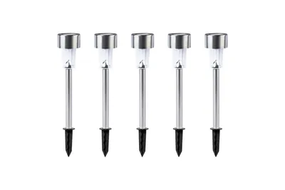 Produktbild von Livarno LED Solarleuchten Solarlampen Set mit Erdspieß