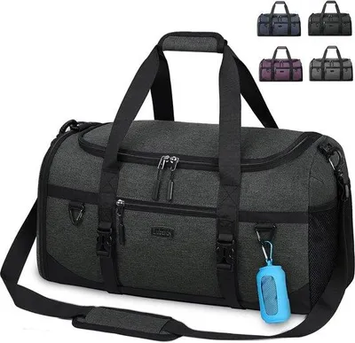 Produktbild von Wasserdichter Sportbeutel 40L Schwarz für Fitness und Schwimmen