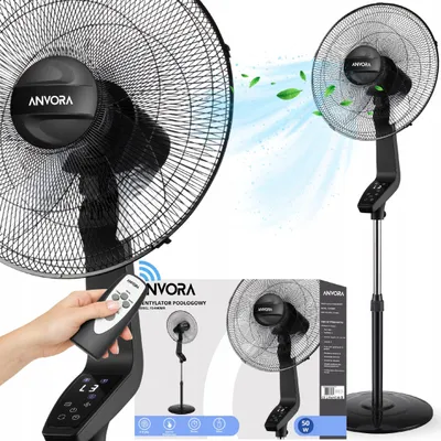 Immagine prodotto di Ventilatore da pavimento silenzioso da 50 W con telecomando