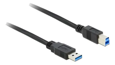 Produktbild von Delock - USB-Kabel - USB Typ A (M) zu USB Type B (M) - USB 3.0 - 50 cm - Schwarz