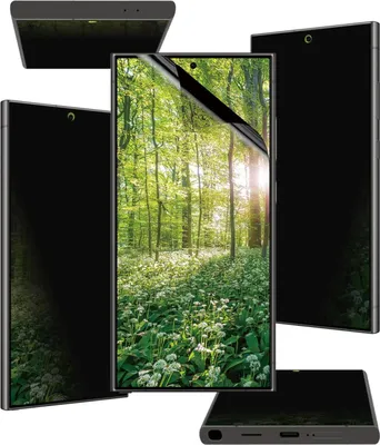 Zdjęcie produktu dla PanzerGlass ® ECO MATRIX 4-Way Privacy Screen Protector Samsung Galaxy S25 Ultra | Ultra-wide Fit, Samsung, Samsung - Galaxy S25 Ultra, Aplikacja na sucho, Odporny na zadrapania, Odporny na wstrząsy, Przezroczysty, 1 szt.